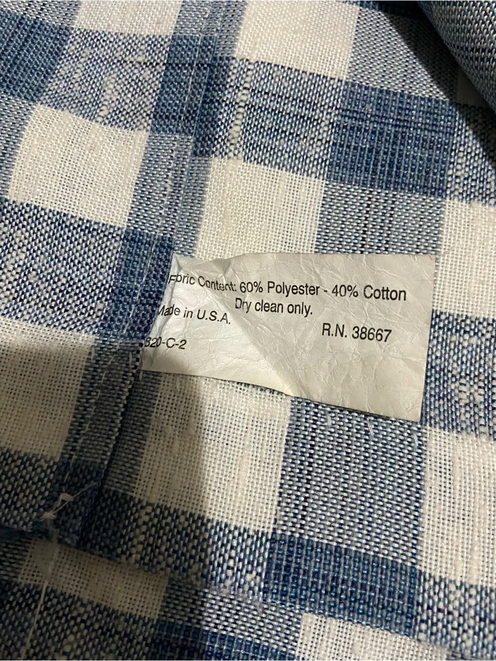 Country-style blue plaid blackout curtain valance Set